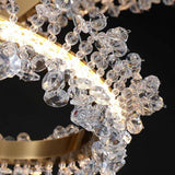 Capraice 2-Ring Crystal Round Chandelier LED light