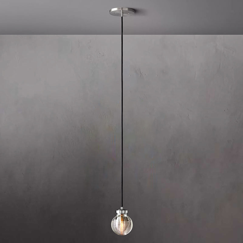 Pearl Glass Ball Pendant Light 5½""D