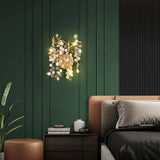 Krisanna Blossom Petal Branch Wall Sconce