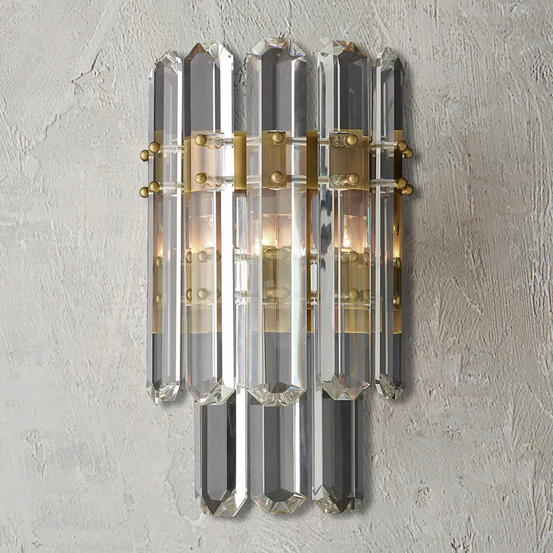 Bonnia Faceted Crystal Wall Sconce width 7¾"