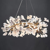 Porcelain Leaf Ring Chandelier 24"/31"/39"